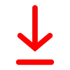 [CITYPNG.COM]Download Down Arrow Red Symbol Sign Icon HD PNG - 5000x5000.webp